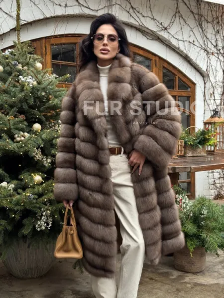 Манто из меха куницы - фото 0