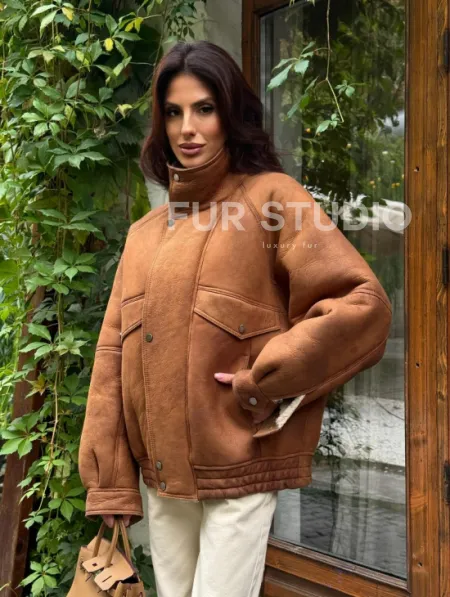 Дубленка женская 2026 - фото 8