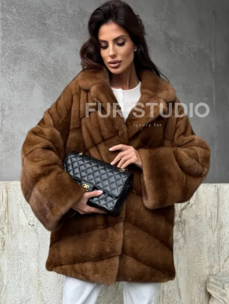 Полушубок норковый - автоледи - фото 4