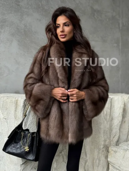 Шуба из меха куницы PREMIUM - фото 9