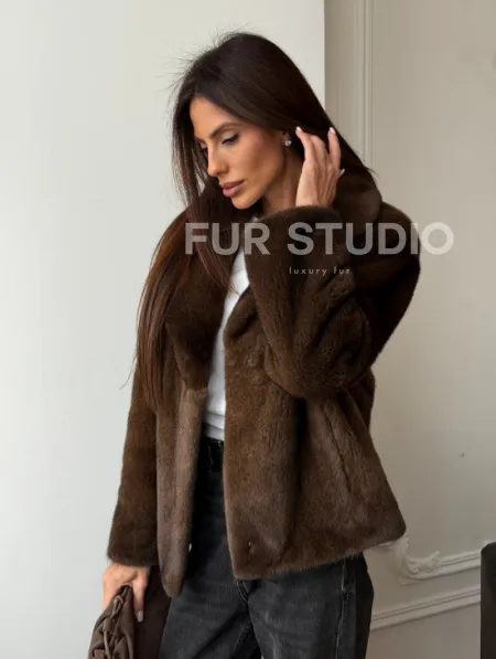 Норковый пиджак - фото 11