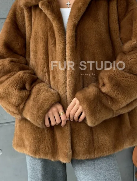 Женская норковая куртка - фото 1