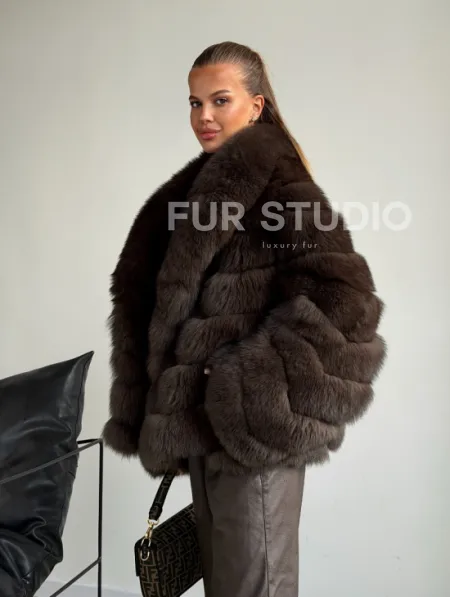 Шуба под соболь - рукава косички - фото 10