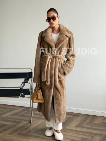 Шуба норковая классика - пастель - фото 11