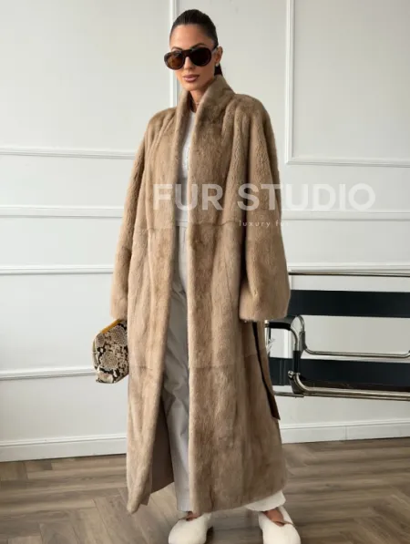 Норковое меховое пальто для женщин - фото 8