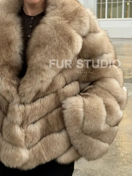 Шуба из песца под куницу - фото 3