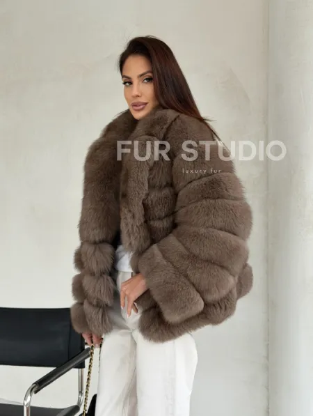 Шуба под соболь из песца - фото 8