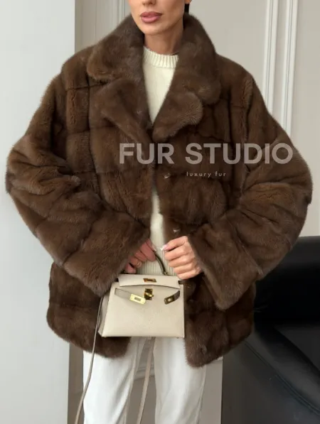 Норковый полушубок - фото 2