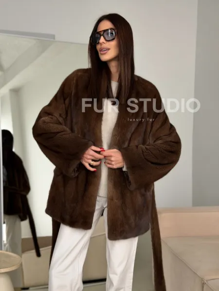Модная норковая шуба 2026 - фото 9