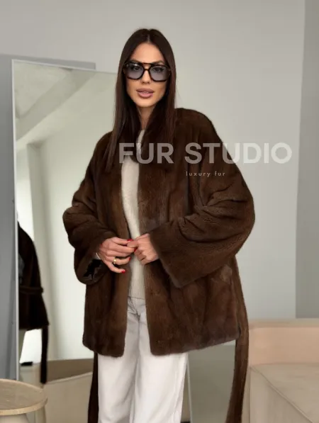 Модная норковая шуба 2026 - фото 11
