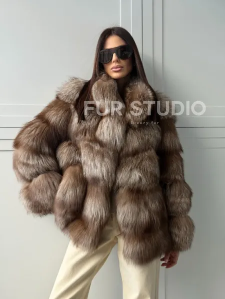 Полушубок из финской лисы - фото 16