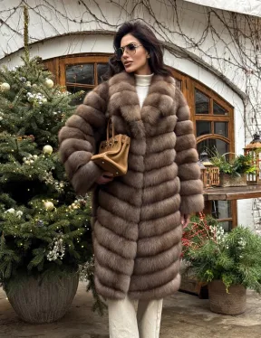 Манто из меха куницы - фото 10