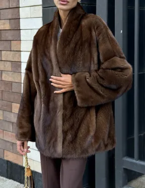 Модная шуба из норки 2025 - фото 1