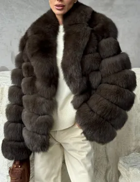 Шуба под соболя - короткая - фото 4