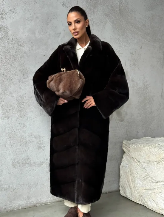 Натуральная норковая шуба - фото 13