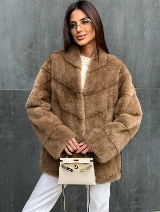 Полушубок норковый - фото 0