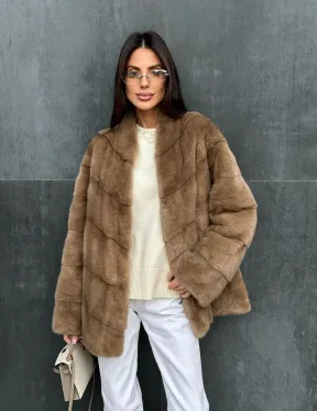 Полушубок норковый - фото 9