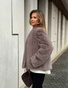 Кроп-топ шуба норковая - фото 12