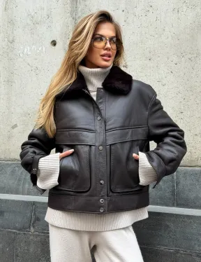 Куртка - дубленка женская - фото 8