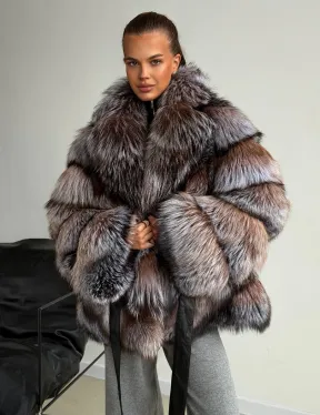 Шуба из меха лисы блюфрост - фото 7