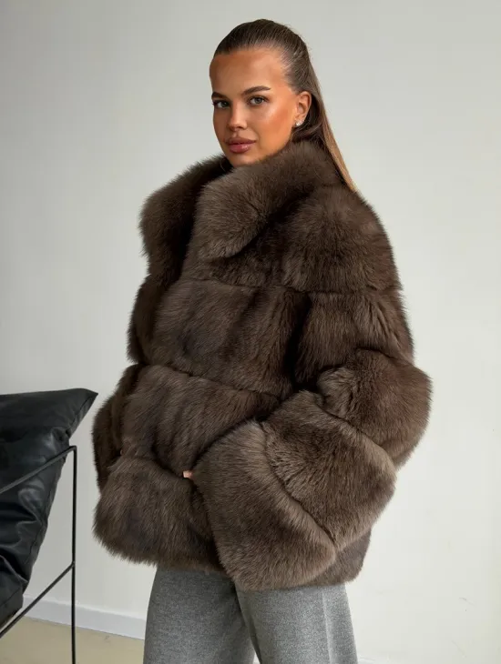 Шуба песцовая под соболь - фото 5