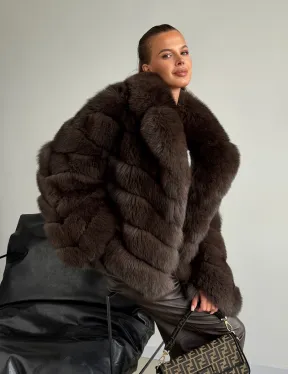 Шуба под соболь - рукава косички - фото 8