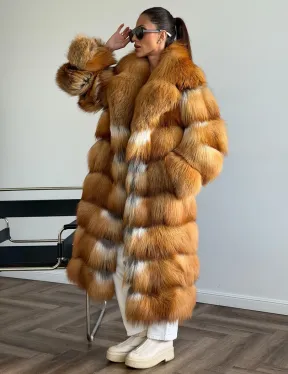 Шуба из меха огненной лисы - фото 4