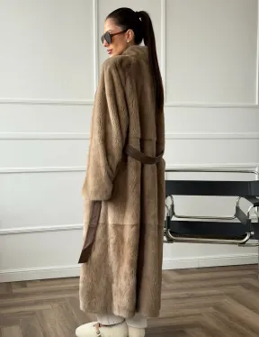 Норковое меховое пальто для женщин - фото 11