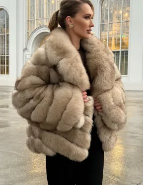 Шуба из песца под куницу - фото 5