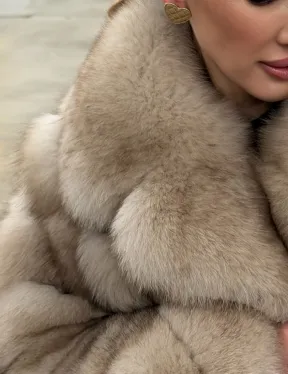 Шуба из песца под куницу - фото 1