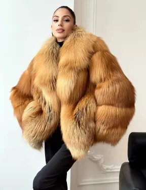 Шуба из лисы огневки - фото 2