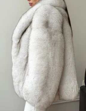 Шуба из песца - колотый лед - фото 3