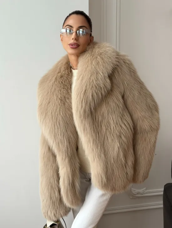 Шуба из лисы в росшив - фото 8