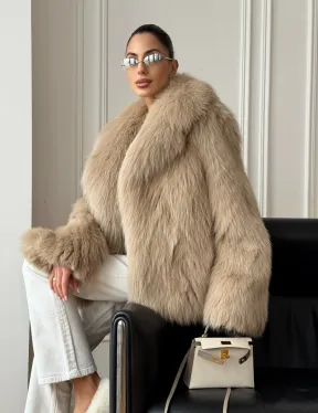 Шуба из лисы в росшив - фото 10