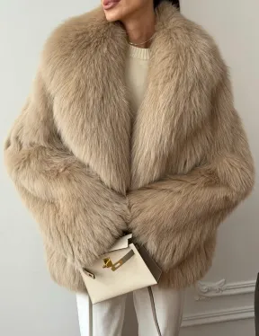 Шуба из лисы в росшив - фото 2