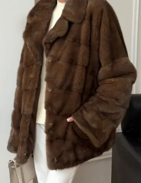 Норковый полушубок - фото 1