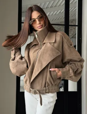 Куртка - бомбер весенняя оверсайз - фото 0