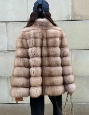 Шуба из меха куницы - фото 4